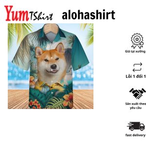 Akita Inu – 3D Tropical Hawaiian Shirt