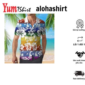 Aloha Pineapple Hawaiian Shirt with Pineapple and Floral Print