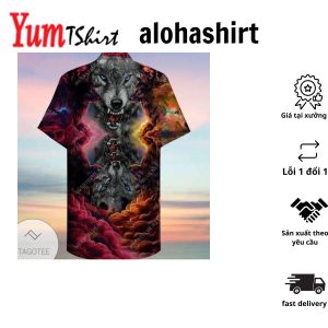 Amazing Colorful Wolf Hawaiian Shirt Unique Edition