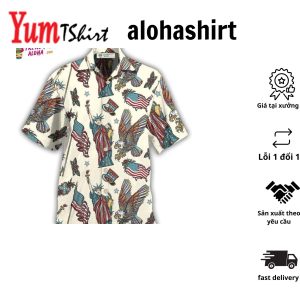 America Symbols Basic Style Hawaiian Shirt