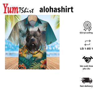 American Bully Ai – 3D Tropical Hawaiian Shirt