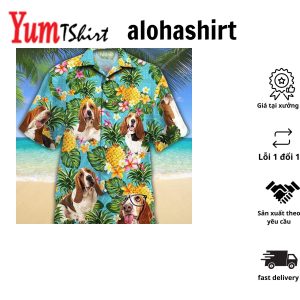 Aloha Pineapples Palm Trending Hawaiian Shirt Summer Vacation Hawaiian Shirt