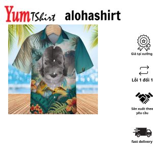Bedlington Terrier – 3D Tropical Hawaiian Shirt