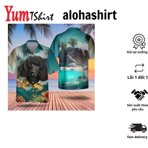 Black Poodle Hawaiian Shirt For Men And Women