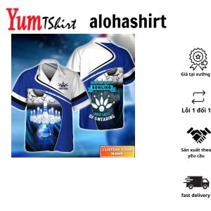 Blue Bowling 5 Pins Hawaiian Shirt Bowling Hawaiian Shirt For Men Women Bowling Team Shirt
