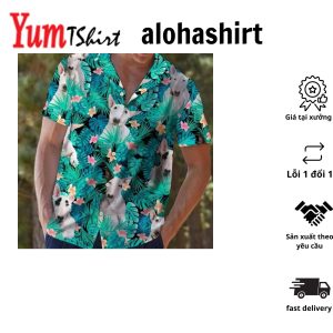 Charolais Blue Hibiscus Hawaiian Shirt Farm Cow Hawaiian Shirt For Men And Women