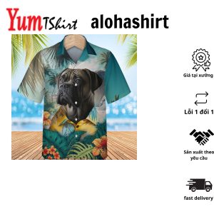 Bullmastiff Ai – 3D Tropical Hawaiian Shirt