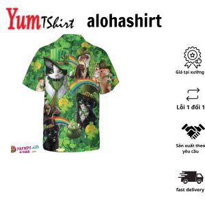 Celtic Cross St Patrick’s Day Hawaiian Shirts Aloha Hawaii Shirt Aloha Shirt For Summer