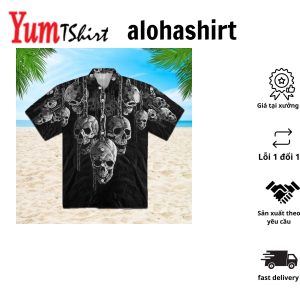 Charolais Cattle Lovers Sugar Skull Floral Hawaiian Shirt