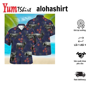 Charolais Cow Hawaiian Shirt Cow Lovers Funny Animal Hawaiian Shirts Shirt For Men Gift For Him