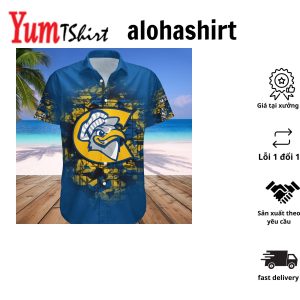 Chattanooga Mocs Hawaii Shirt Basketball Net Grunge Pattern – NCAA