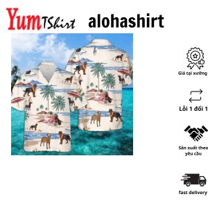 Chesapeake Bay Retriever Summer Beach Hawaiian Shirt Hawaiian Shirts For Men Short Sleeve Aloha Beach Shirt