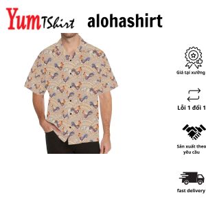 Chicken Boho Style Pattern Hawaiian Shirt Chicken Lover Hawaiian Shirt For Summer Gifts