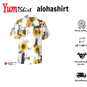 Chihuahua Lover With Sunflower Hawaiian Shirt