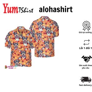 Chihuahua Red Hawaiian Shirt Gift For Dog Lover Shirts Animal Summer Shirts Hawaiian Shirt Men