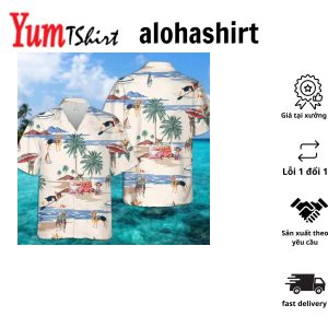 Chihuahua Summer Beach Hawaiian Shirt Dog Beach Short Sleeve Hawaiian Shirt