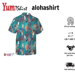 Chihuahua Surfboard And Palm Tree Hawaiian Shirt