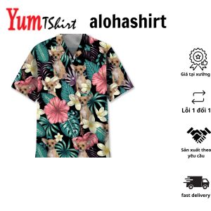 Chihuahua Tropic Oasis – Stand Out in the Tropics with this 3D Hawaiian Shirt