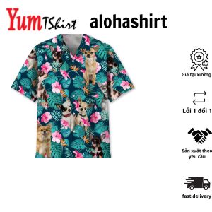 Chihuahua Tropical Pattern Hawaiian Shirt Dog Lover Hawaiian Shirt Summer Gift For Men And Women