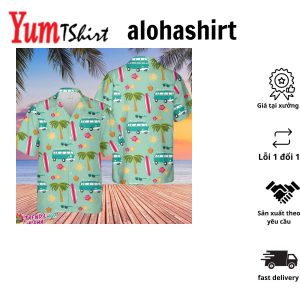Coconut Vans Tree Trending Hawaiian Shirt Summer Vacation Hawaiian Shirt