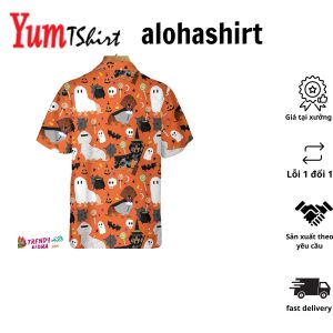 Dachshunds On Halloween Hawaiian Shirt Spooky Dachshund Shirt Funny Halloween Shirt For Men And Women