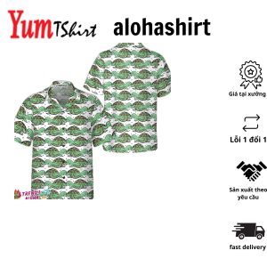 Green Turtles Pattern Hawaiian Shirt Turtle Shirt For Men & Women Best Gift For Turtle Lover