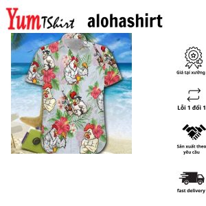 Hawaiian Aloha Shirts Rooster Fighter Chicken Lover Hawaiian Shirt For Summer Gifts