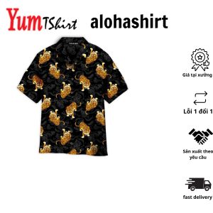 Japanese Tiger Hawaiian Shirt For Aloha Shirt