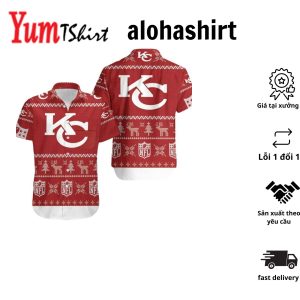Kansas City Chiefs Ugly Sweatshirt Christmas AllOver Print Hawaiian Shirt