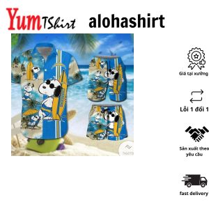 Los Angeles Chargers Snoopy Themed Unique Exclusive Hawaiian Shirt