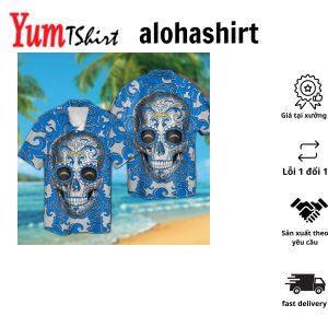 Los Angeles Chargers Stripes And Skull Hawaii Shirt And Shorts Summer Collection Aloha