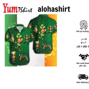 Luck of the Islands Saint Patrick’s Day Theme Hawaiian Shirt