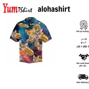 Men’s Hawaiian Shirts Sharks Print Aloha Shirts
