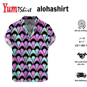 Men’s Hawaiian Shirts Sharks Print Aloha Shirts