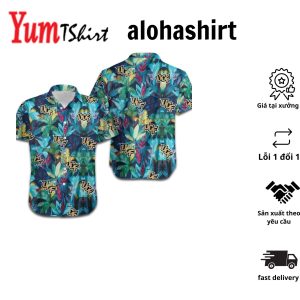 Ncaa Ucf Knights Tropical Flowers Hawaiian Shirt Aloha Shirt