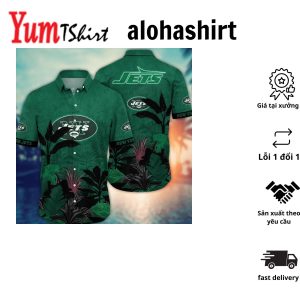 New York Jets NFL Hawaiian Shirt Umbrellas (For Sun)Time Club Aloha Shirt