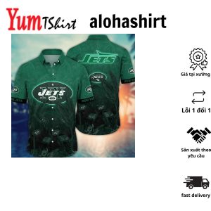 New York Jets NFL Hawaiian Shirt Tropical Aloha Shirt