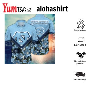 North Carolina Tar Heels NCAA Hawaiian Shirt Custom Getaways Aloha Shirt