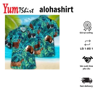 Norwegian Black Dog Vintage Hawaiian Shirt Short Sleeve Hawaiian Aloha Shirt For Men