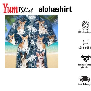 Pembroke Welsh Corgi Shorty Style 3D Hawaiian Shirt Exotic