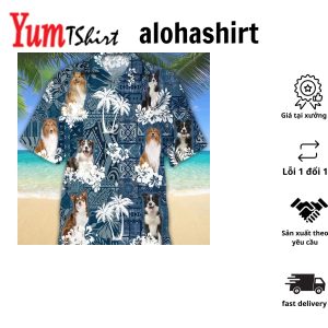 Personalized Dog Aloha Shirt Collie Hawaiian Shirt Flowers Aloha Shirt For Dog Lovers