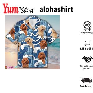 Poodle Hawaiian Shirt Poodle Floral Tropical Hawaiian Aloha Beach Shirt