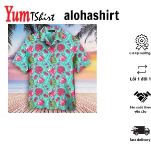Rainbow Of Paw Print Hawaiian Shirt Hawaiian Shirt For Men Gift For Dog Lover