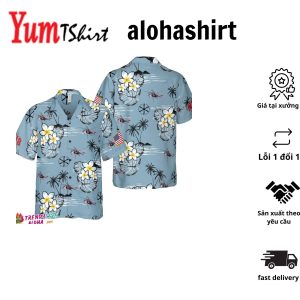 Sam Flowers Pattern Hawaiian Shirt