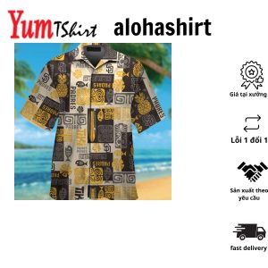 San Diego Padres Short Sleeve Button Up Tropical Hawaiian Shirt VER011