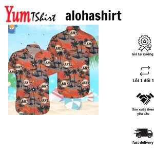 San Francisco Giants Minnie Mouse Short Sleeve Button Up Tropical Hawaiian Shirt