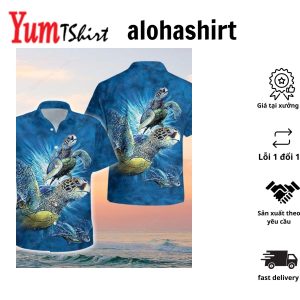 Sea Turtle Summer Hawaiian Shirt Gift for Men