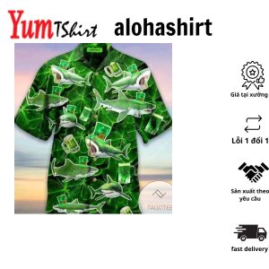 Shop IrisSkull RicSt Patrick Green Hawaiian Shirts