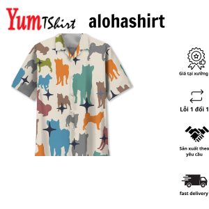 Shiba Inu Color Hawaiian Shirt