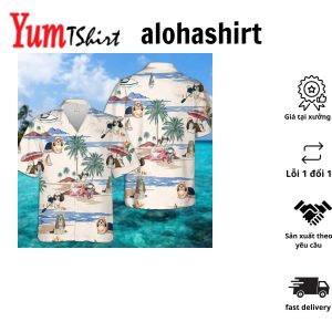 Shih Tzu Summer Beach Hawaiian Shirt Hawaiian Shirts For Men Short Sleeve Aloha Beach Shirt